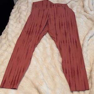 Striped Nike Red Leggings